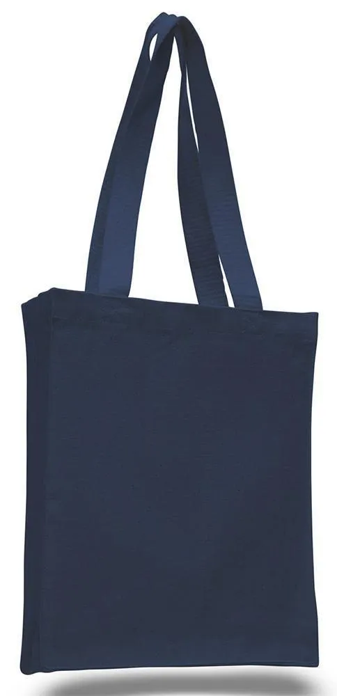 SET OF 100 CHEAP CANVAS TOTE BAG / BOOK BAG WITH GUSSET