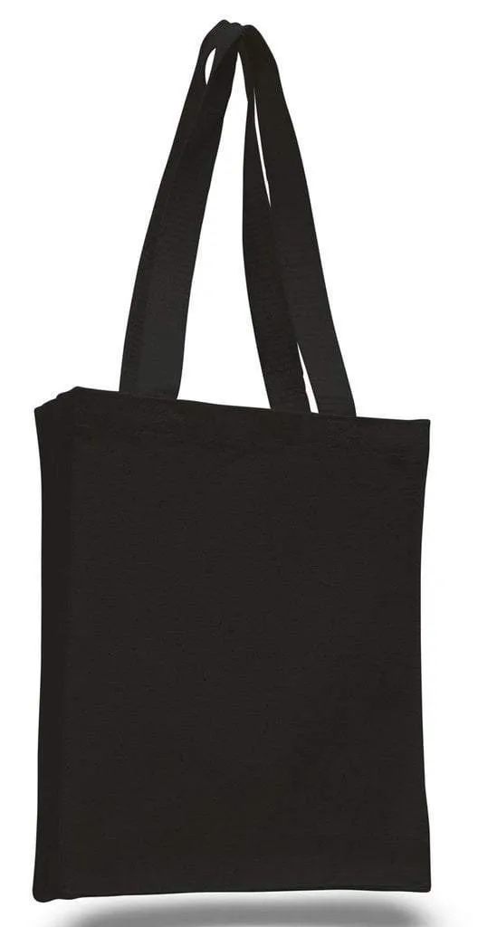 SET OF 100 CHEAP CANVAS TOTE BAG / BOOK BAG WITH GUSSET