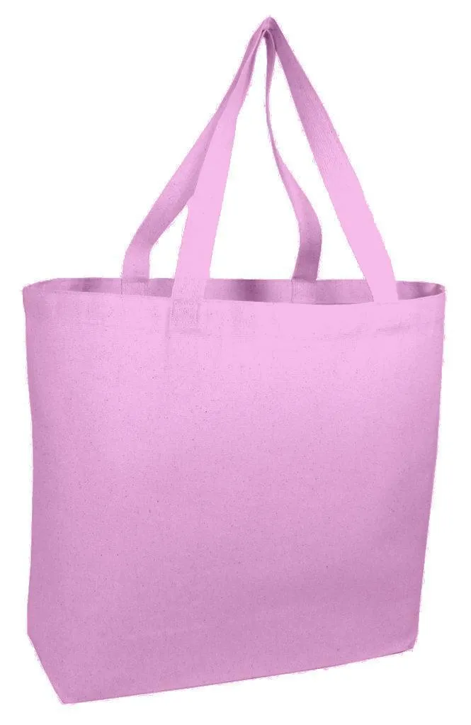 SET OF 100 JUMBO CANVAS TOTE BAG WEB HANDLES