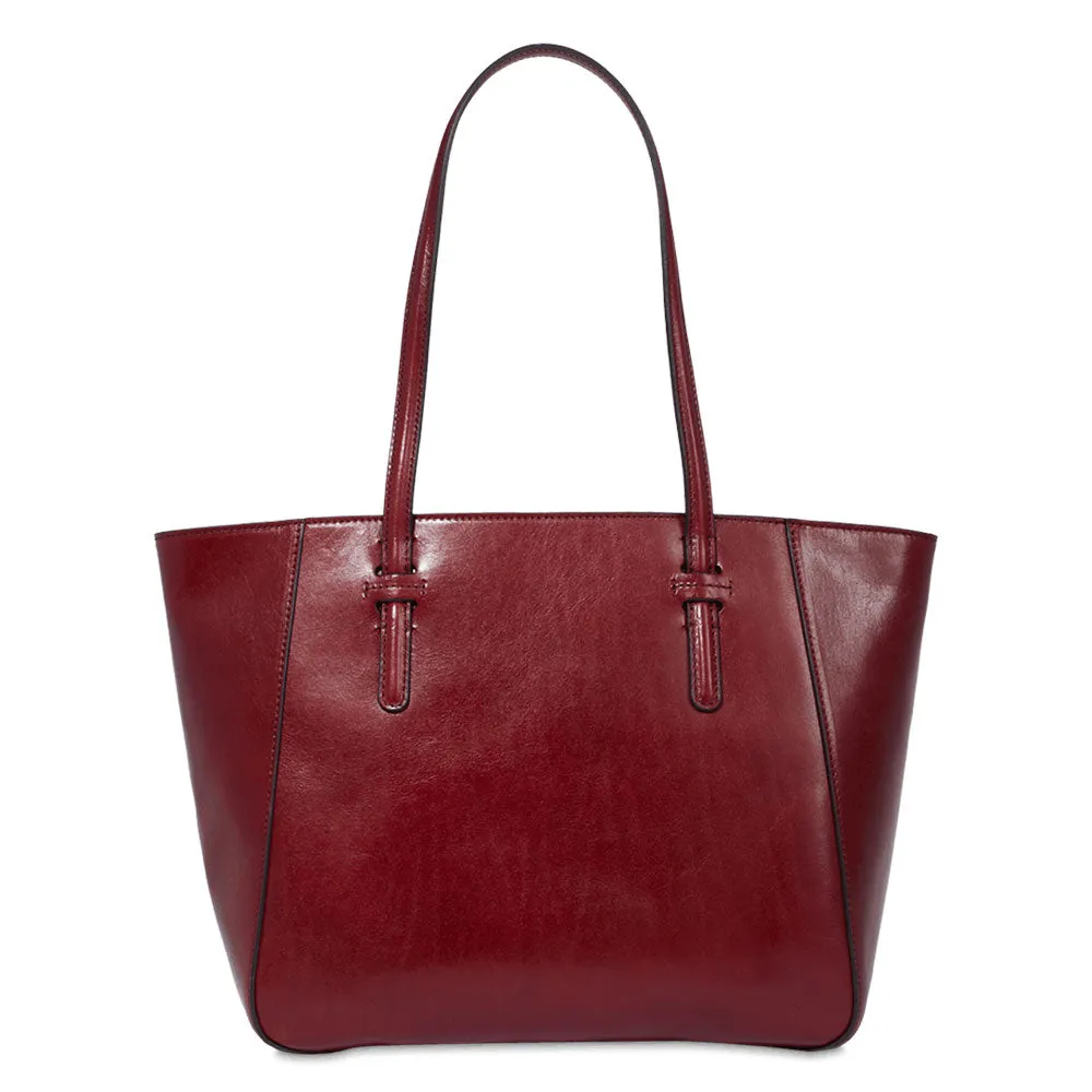 Shopping Bag Donna THE BRIDGE linea Diana in Pelle Bordeaux