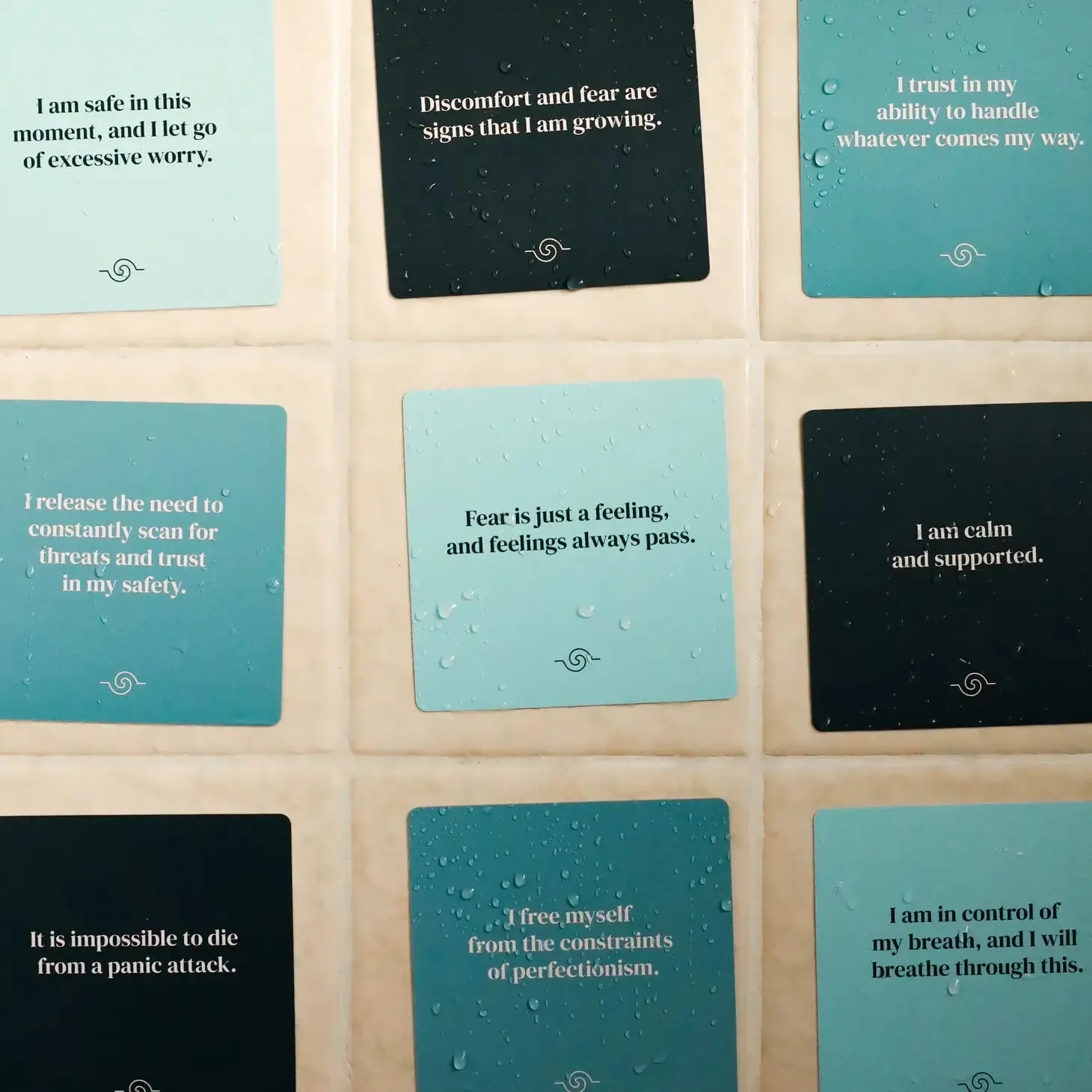 Shower Affirmation Cards