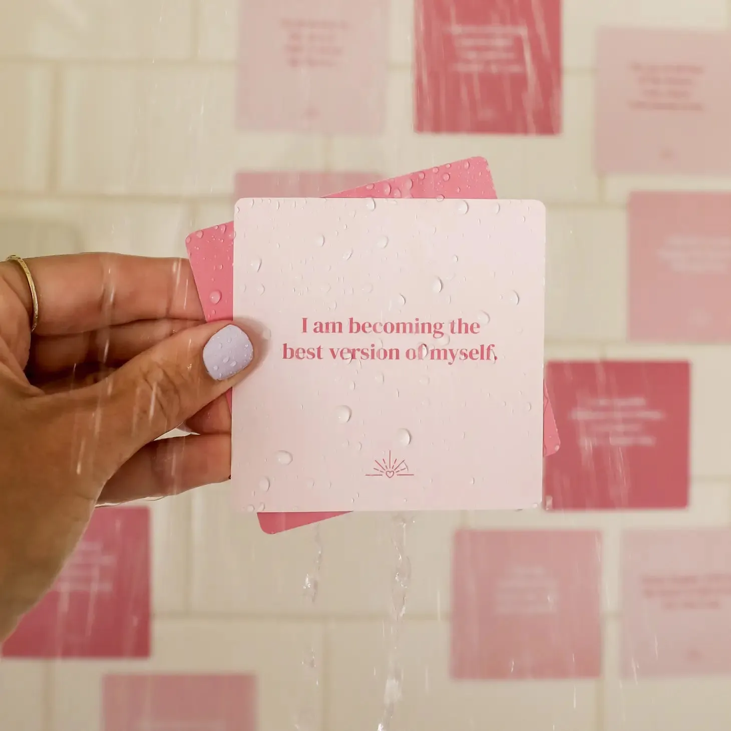 Shower Affirmation Cards