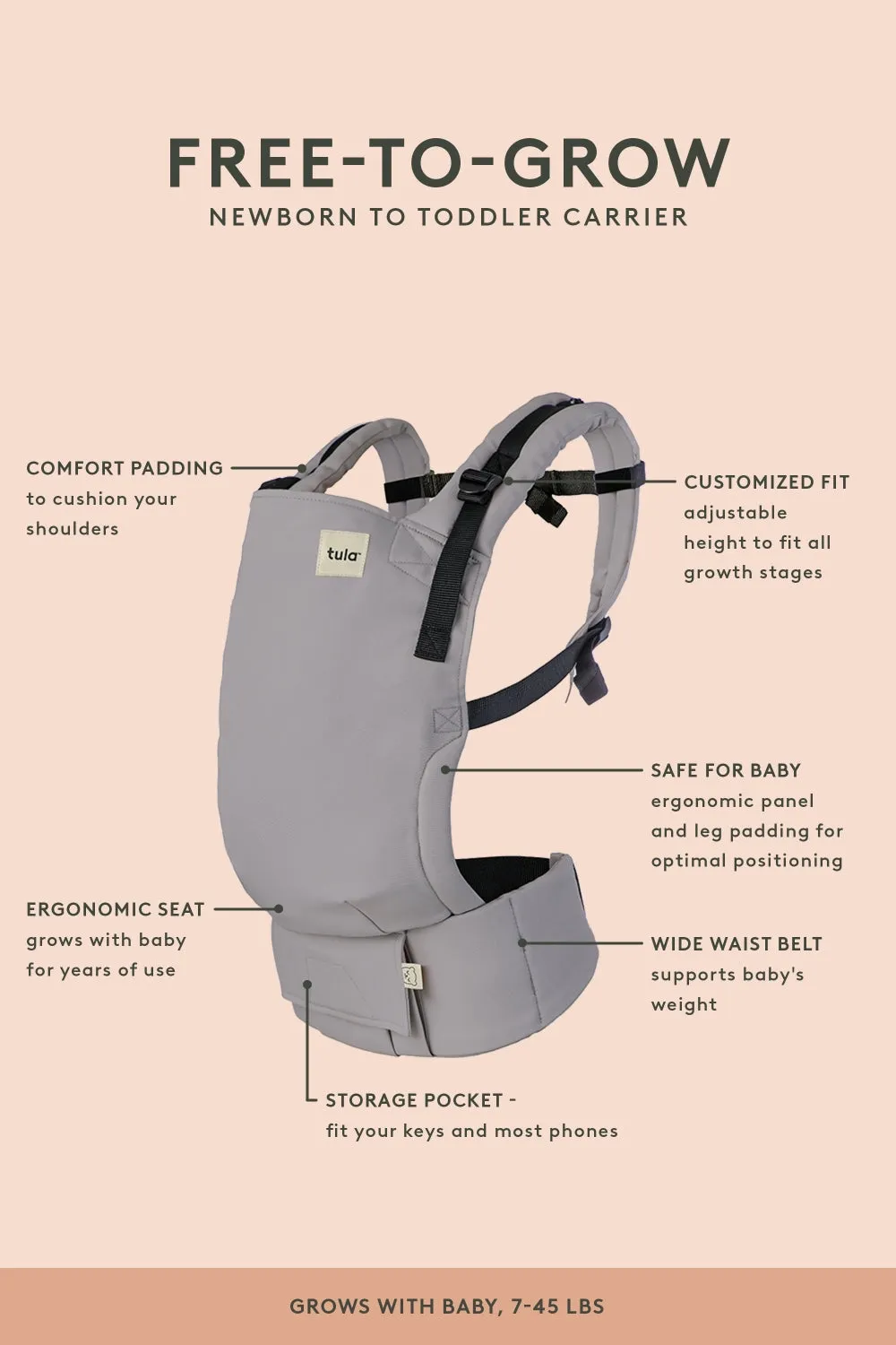 Sorrel - Mesh Free-to-Grow Baby Carrier