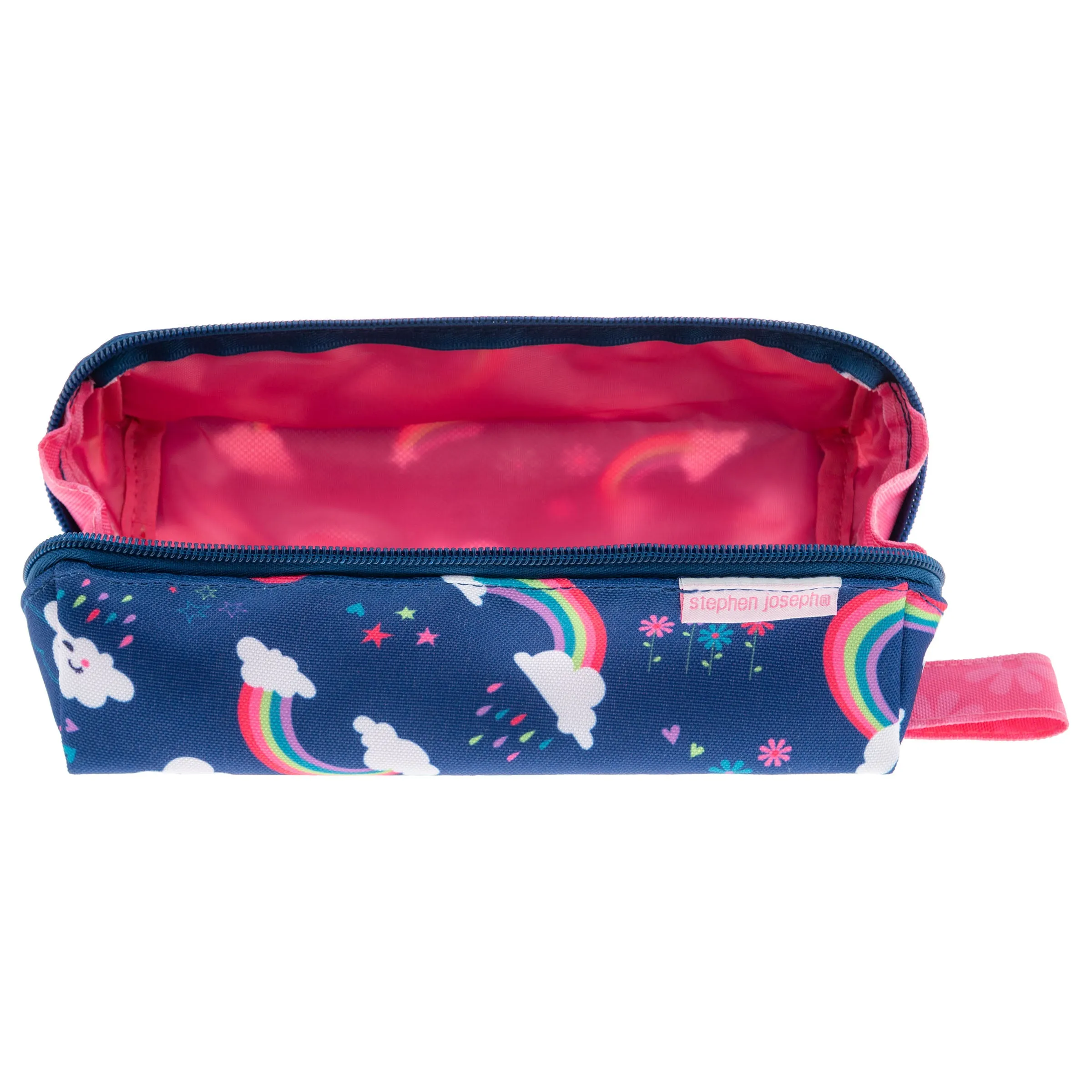 Stephen Joseph All Over Print Pencil Pouch, Rainbow