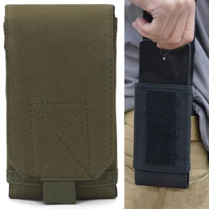 Stylish Outdoor Water Resistant Fabric Cell Phone Case, Size: approx. 17cm x 8.3cm x 3.5cm (Army Green)