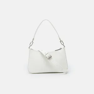 Stylish White Leather Shoulder Bag Genuine Leather Handbags For Ladies