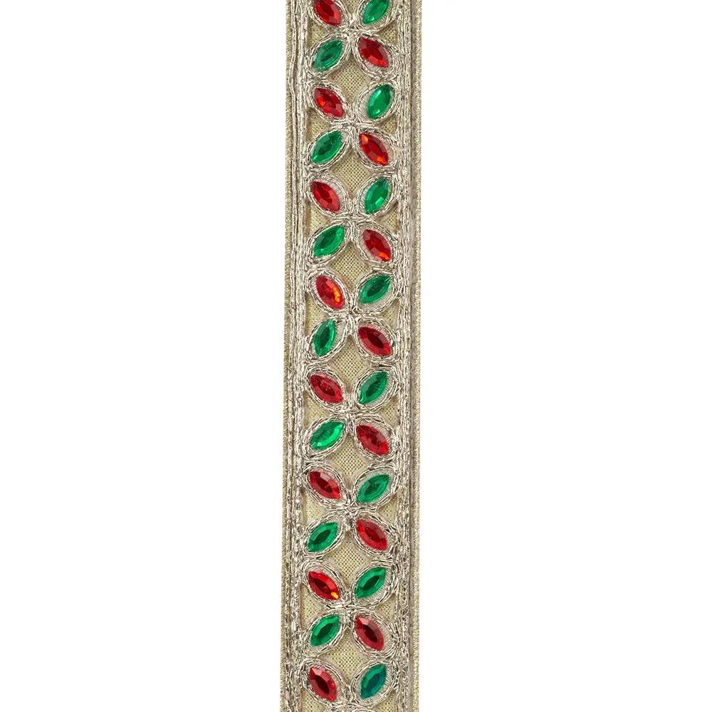 Sumptuous Jewel Metallic Red/Green Deluxe Wired Edge