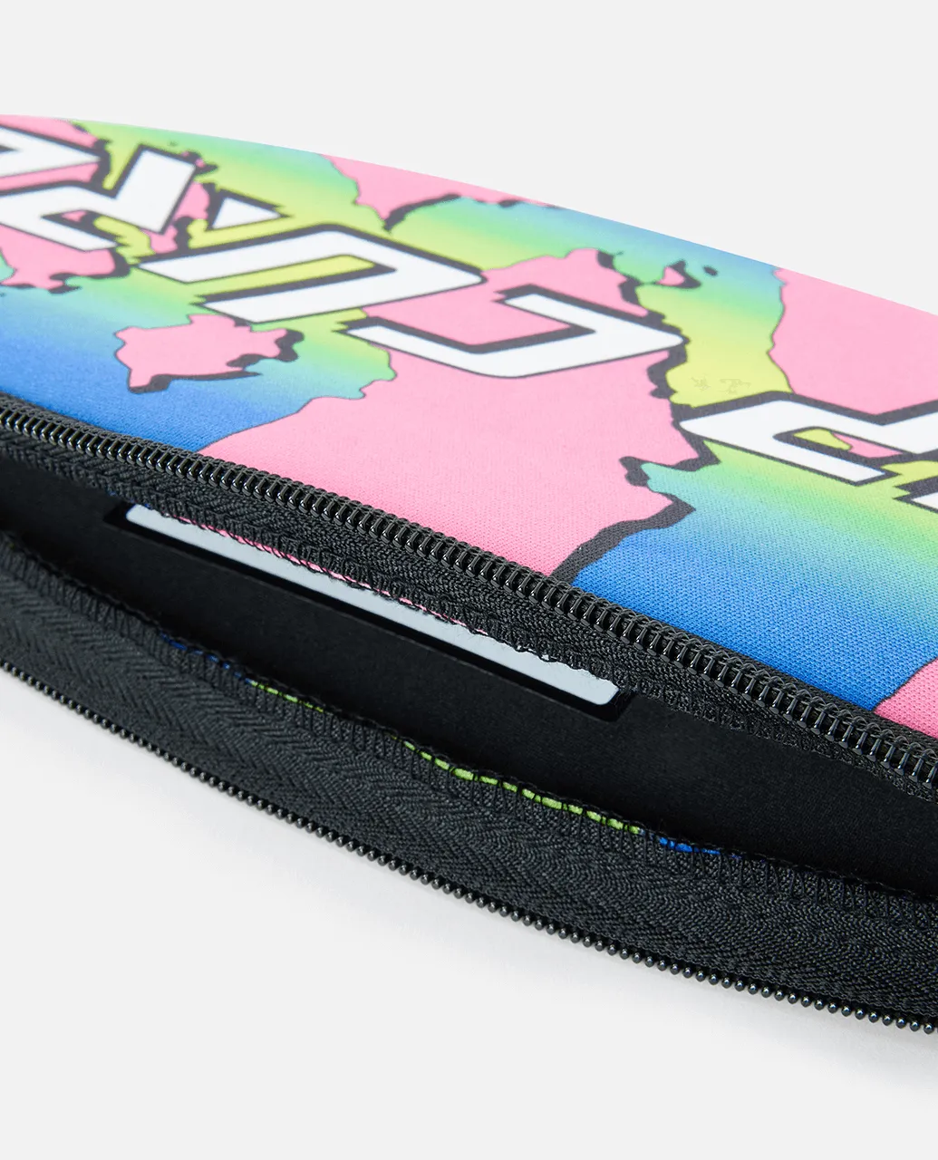 Surfboard Pencil Case in Neon Lime