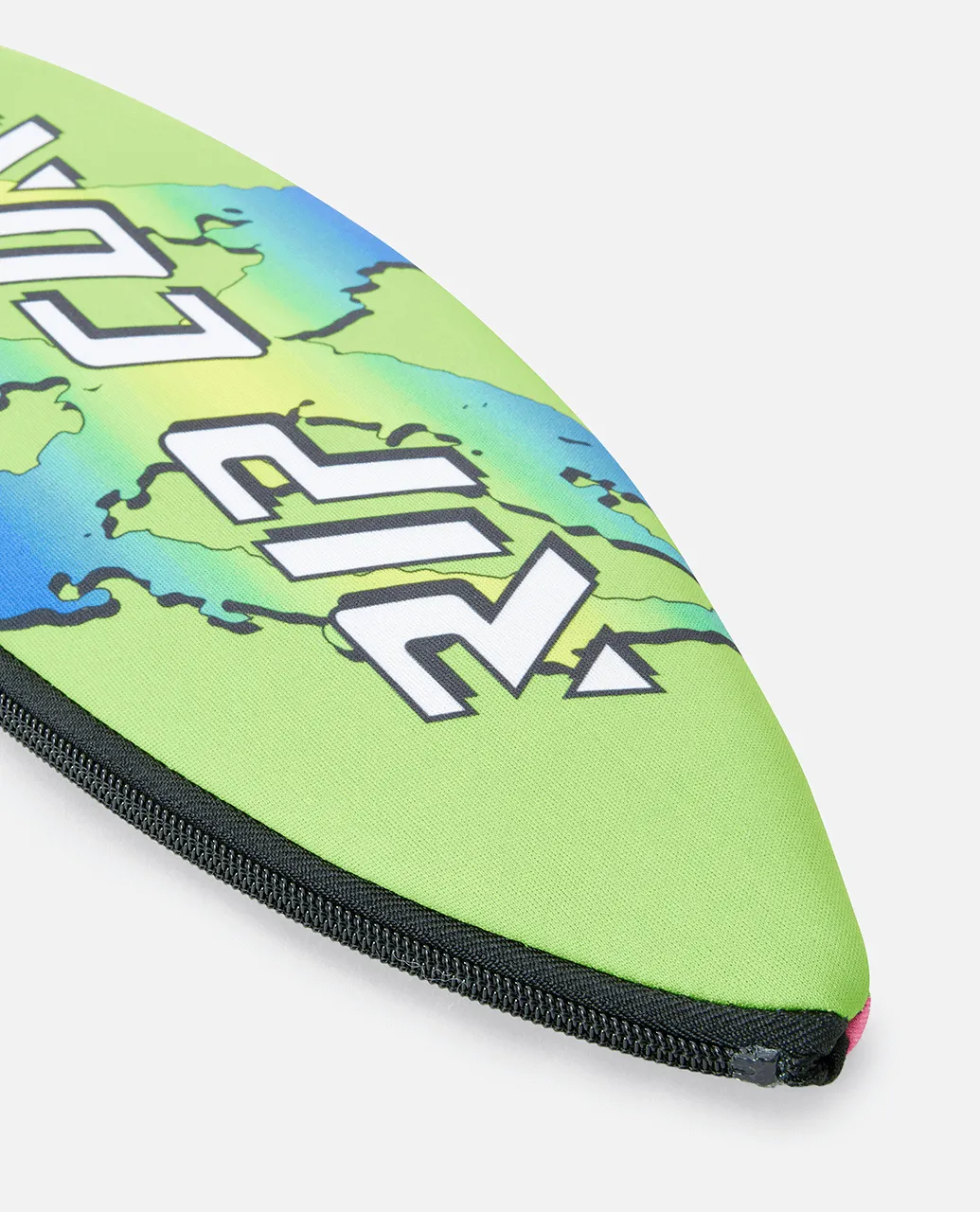 Surfboard Pencil Case in Neon Lime