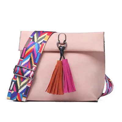 Tassel Decor Crossbody Bag