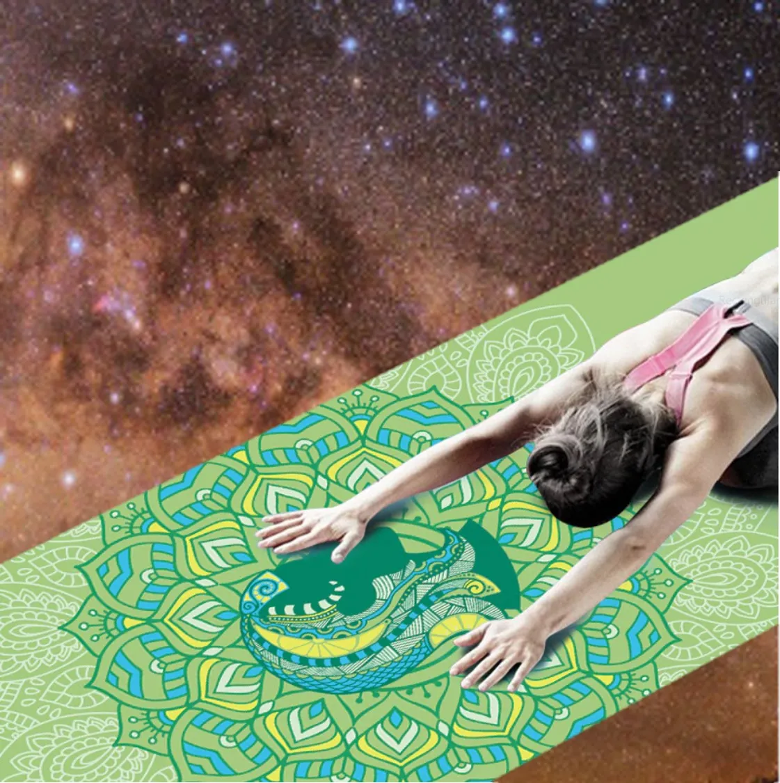 Taurus: Yoga Mat for Zodiac Lovers. Personalized Sun Sign Pilates mat. Extra thick, Non Slip. WickedYo.