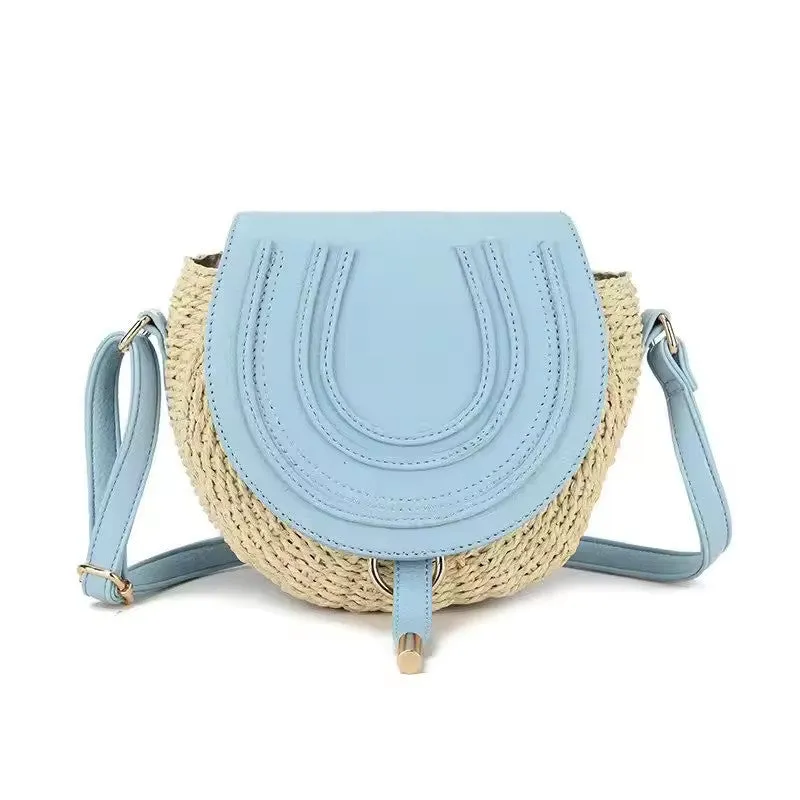 The Dahlia Crossbody Straw Bag