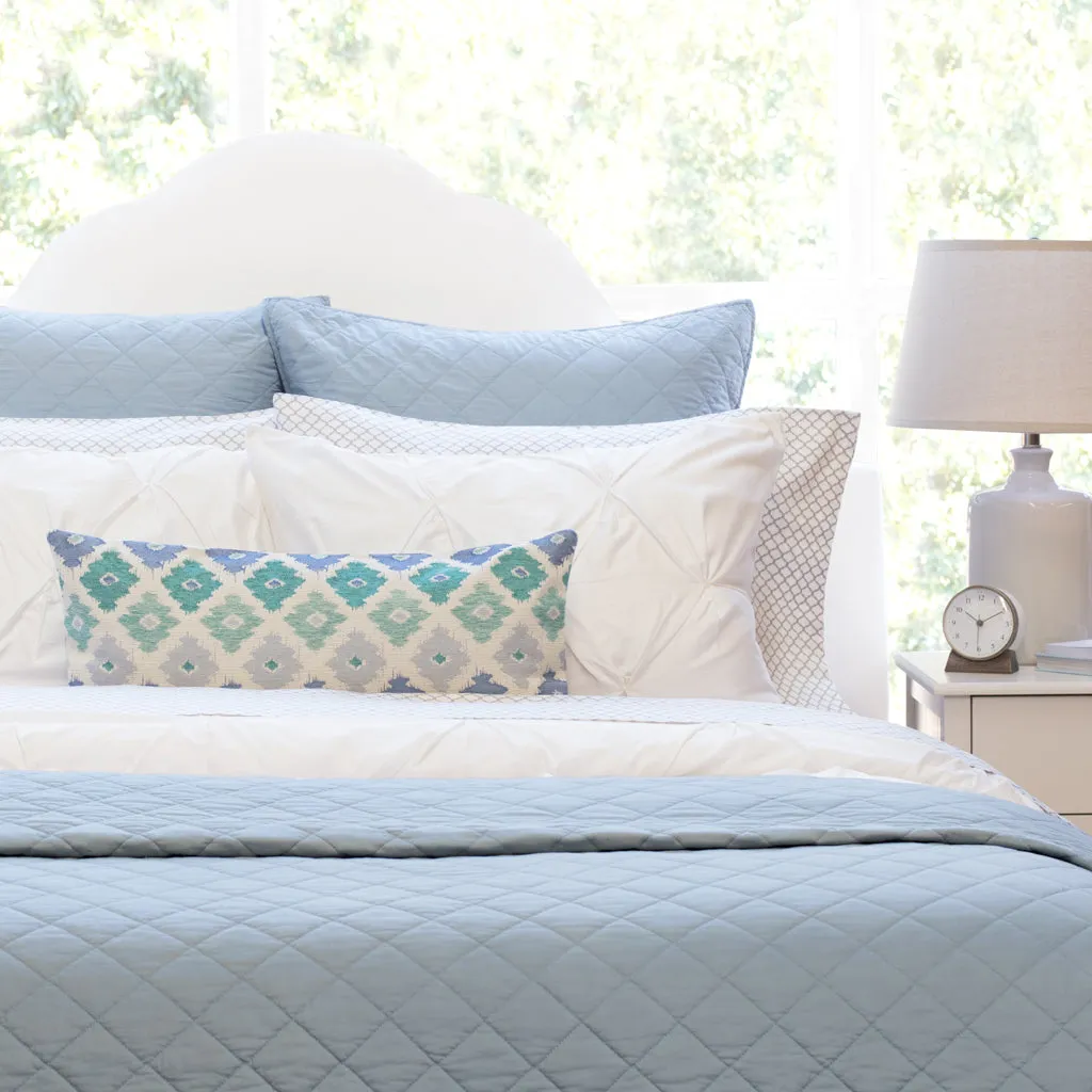 The Diamond French Blue Quilt & Sham