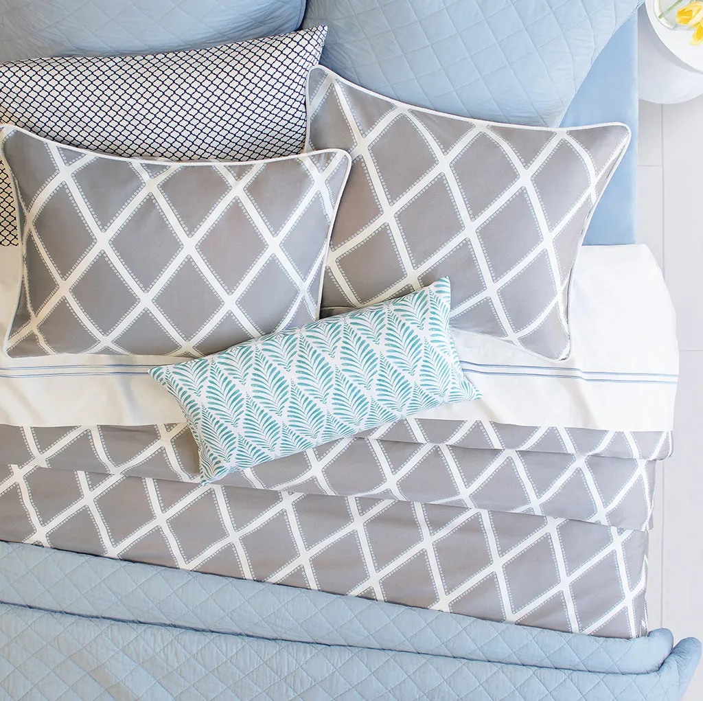 The Diamond French Blue Quilt & Sham