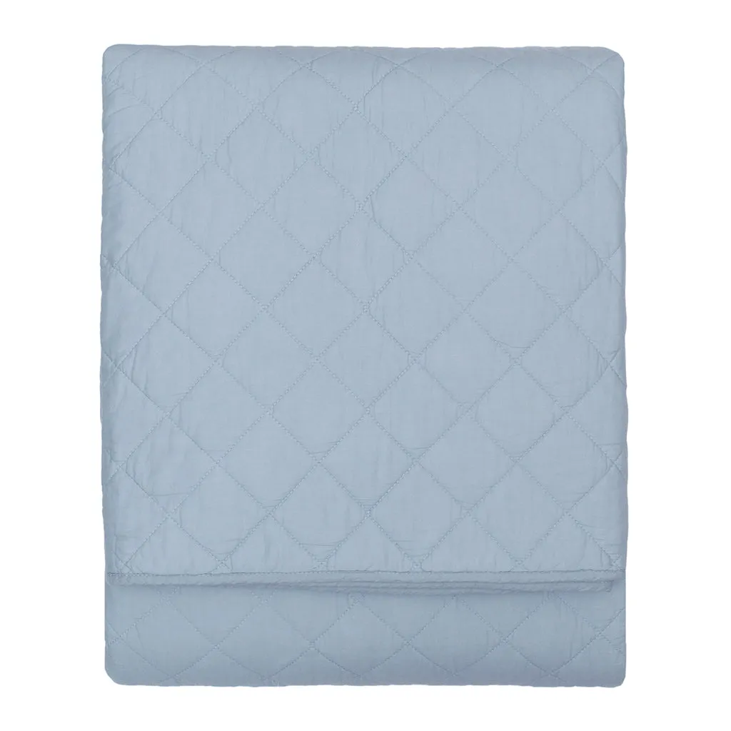 The Diamond French Blue Quilt & Sham