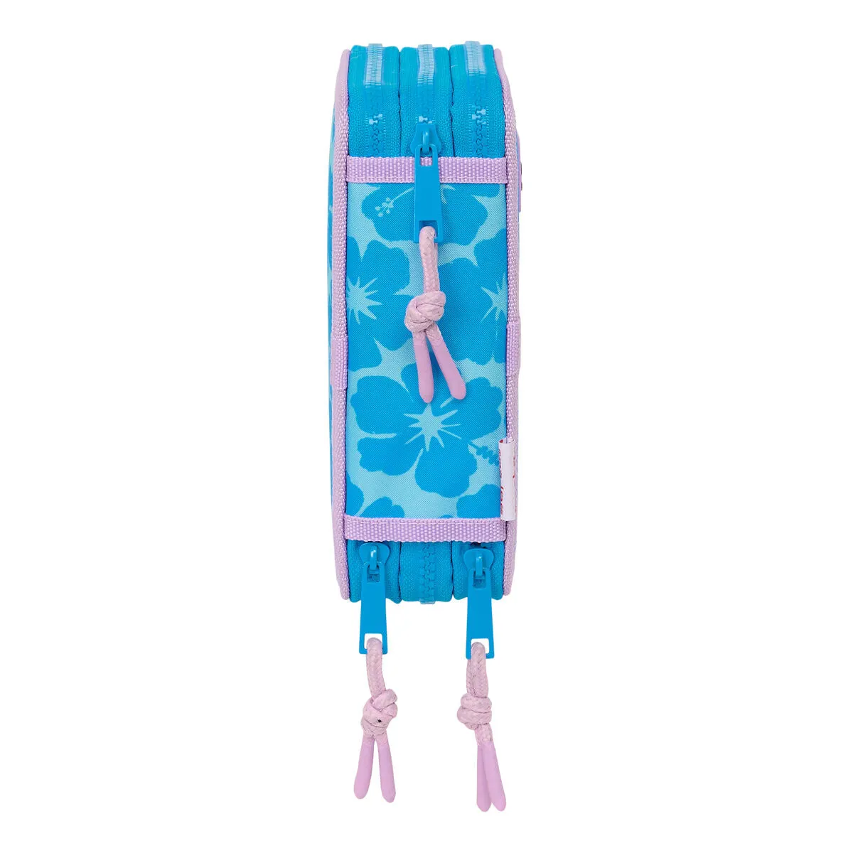 Triple Pencil Case Lilo & Stitch Hawaii Blue 12,5 x 19,5 x 5,5 cm 36 Pieces