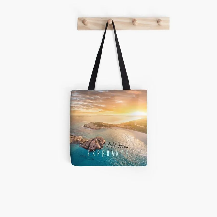 Twilight Cove Aerial Sunset | Tote Bag | Beach Bag | Shopping Bag