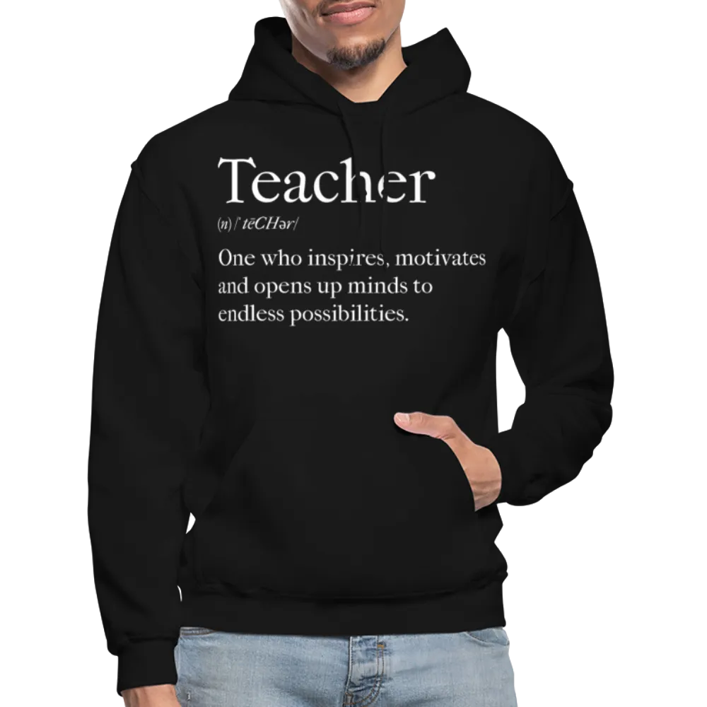 Uniquely You Mens Hoodie - Pullover Hooded Sweatshirt - Graphic/Teachers Inspire