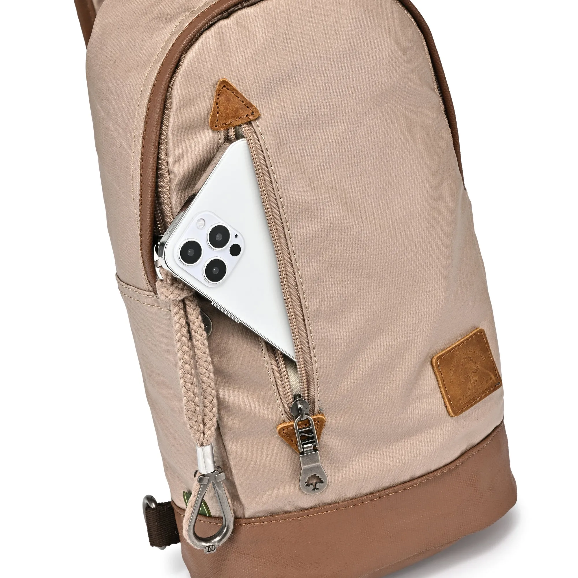 Urban Light Coated Canvas Sling Bag