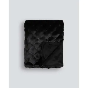 Valentina Black Throw (Faux Fur)