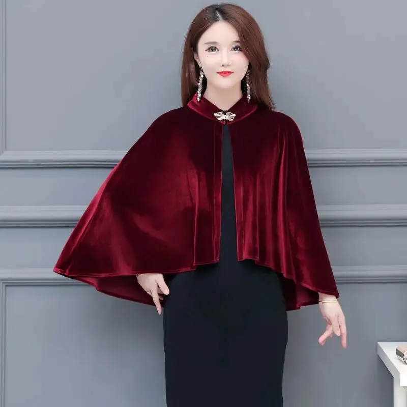 Velvet Wedding Party Wrap Mother Of Bride Cape