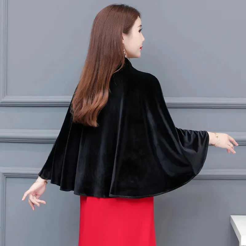 Velvet Wedding Party Wrap Mother Of Bride Cape