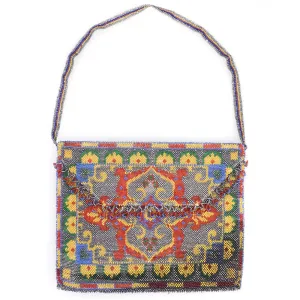 Vintage 20s Beaded Carpet Bag