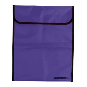 Warwick Homework Bag Fluoro Purple Large Velcro