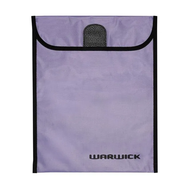 Warwick Homework Bag Fluoro Purple Large Velcro