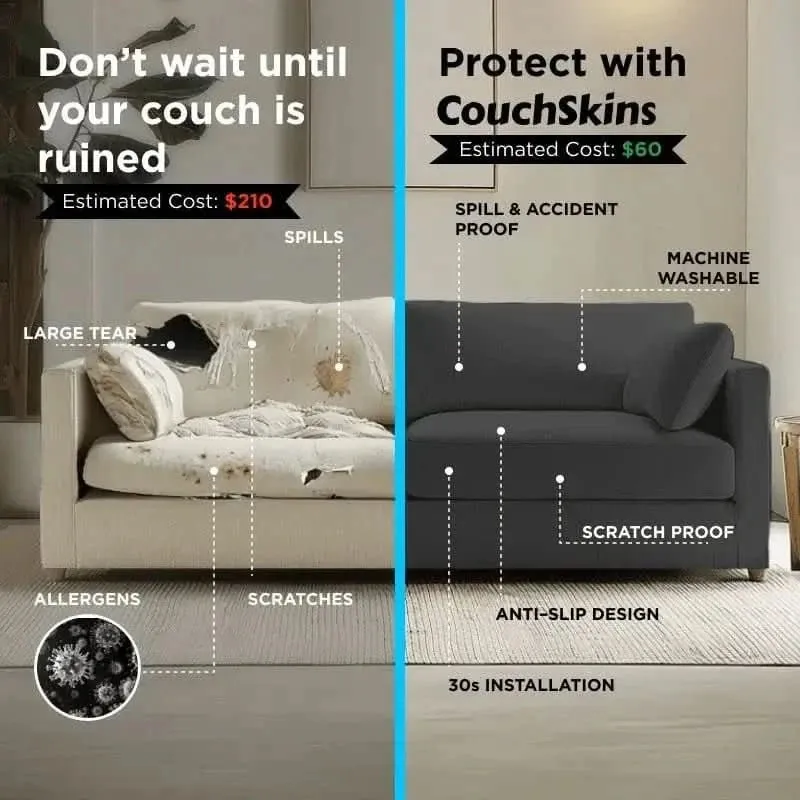 Waterproof Couch Skins (for Pets, Spills, Kids)