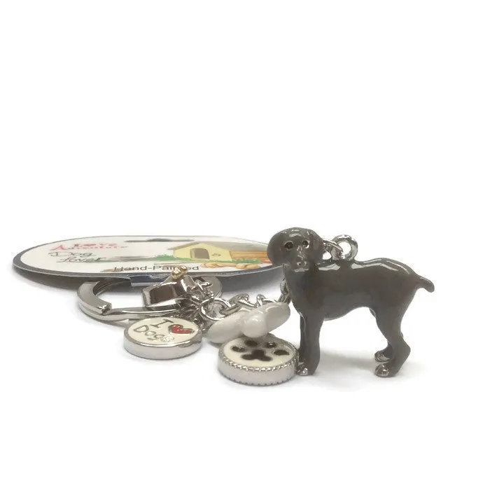 Weimaraner dog breed 3D keyring