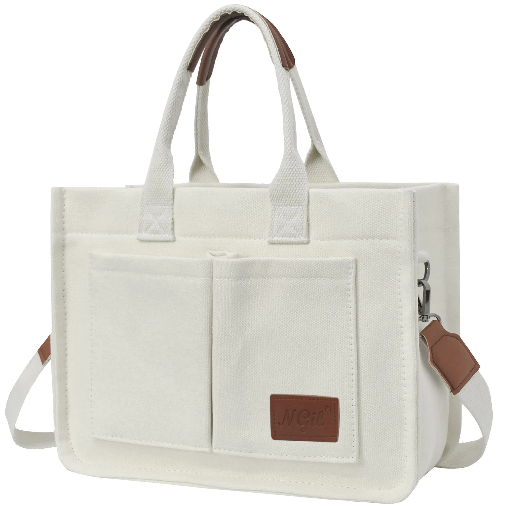 White NGIL Large Canvas Tote Bag