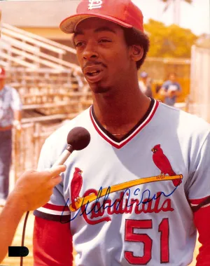 Willie McGee Signed 8x10 (AIV AA16992)