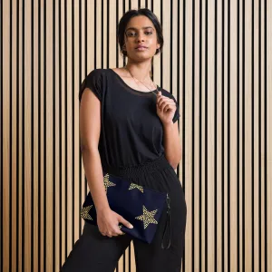 Women's Crossbody bag Dark Blue Star Design