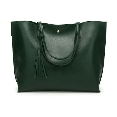 Women's Large Leather Tote, Classic Bag