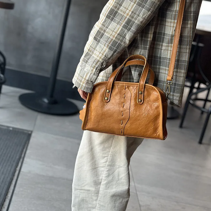 Womens Real Leather Crossbody Handbags Leather Shoulder Bag