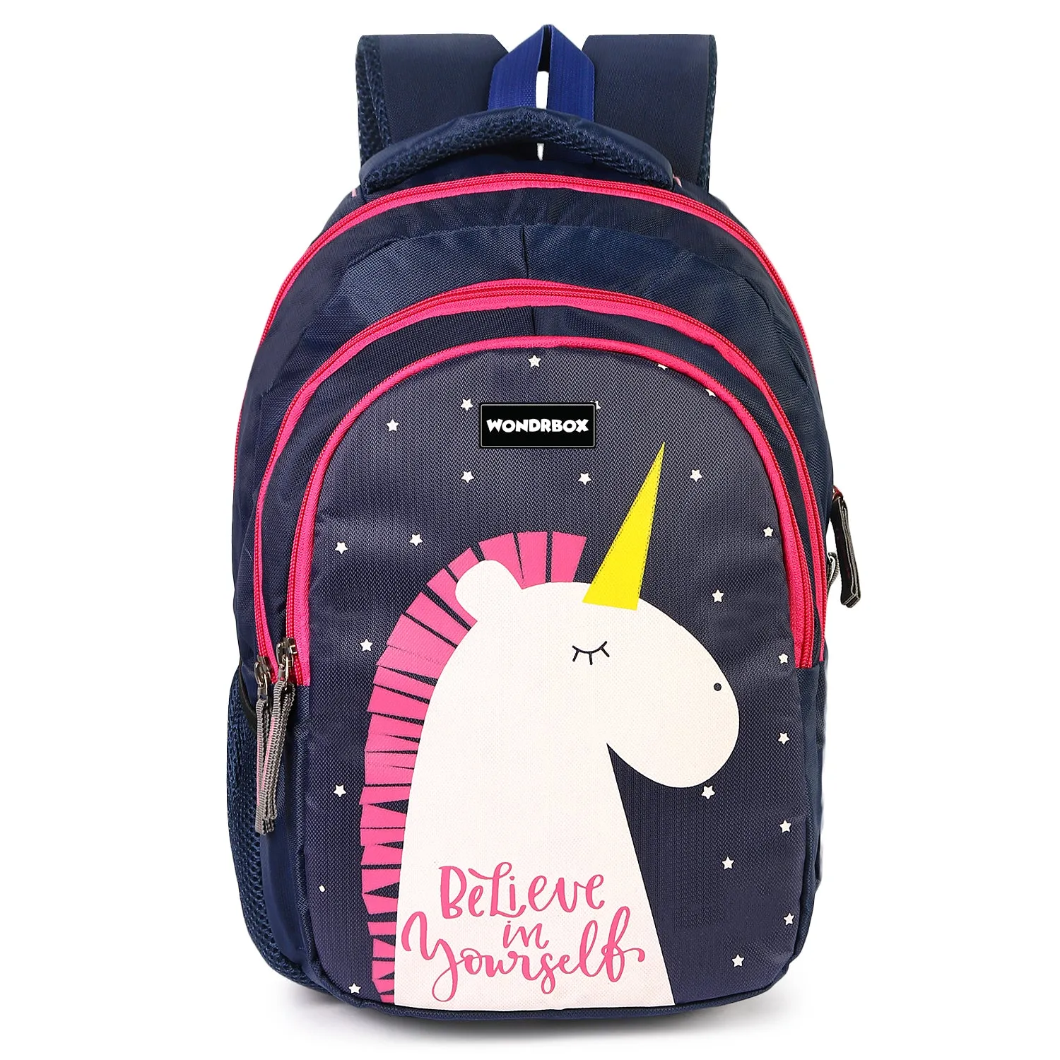 WONDRBOX 32 Litres Unicorn School Bag For Girls Age 8 and above