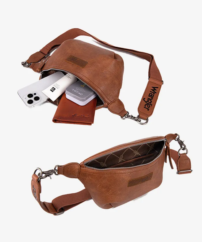 Wrangler Full Grain Leather Fanny Pack