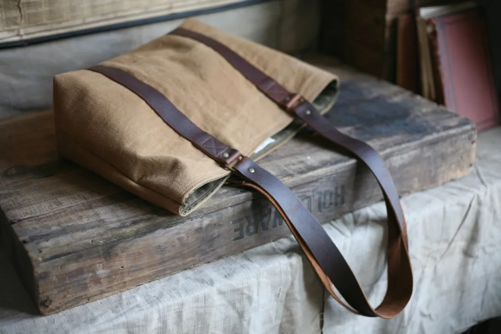 WWI era Canvas Carryall - SOLD