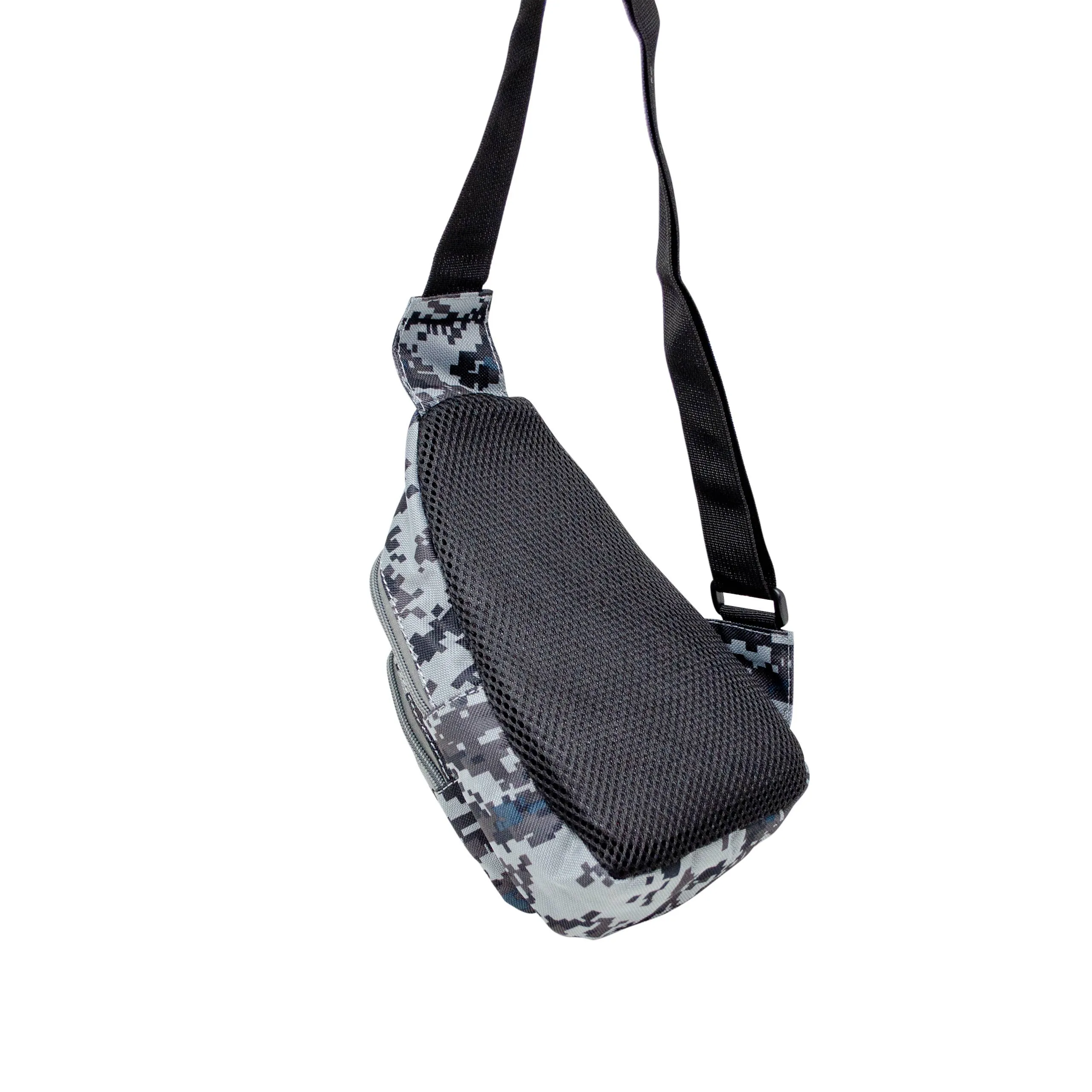 ZOM Boys Crossbody Sling Bag In Digital Camo Grey