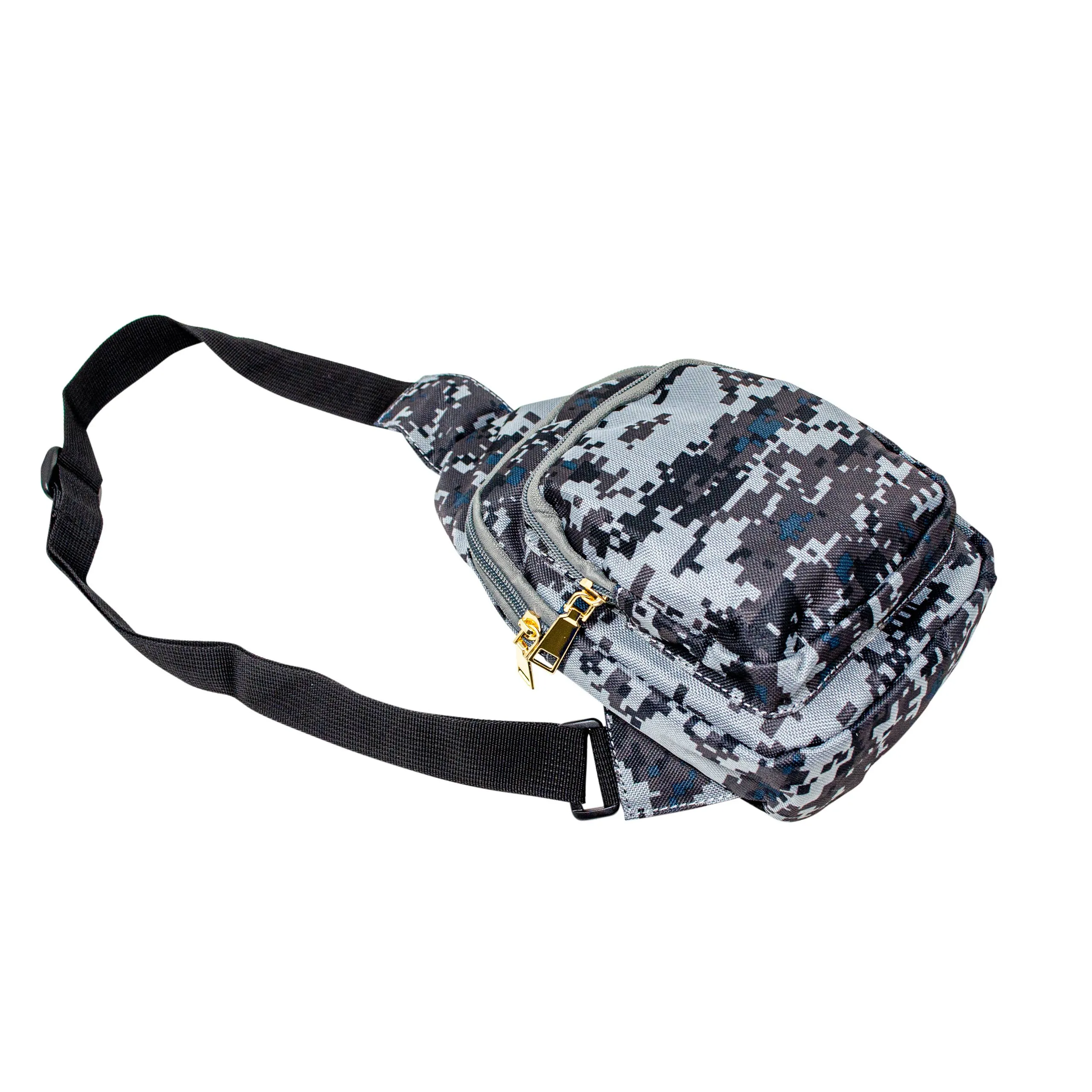 ZOM Boys Crossbody Sling Bag In Digital Camo Grey